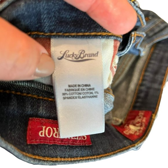 Lucky Brand Crop Jeans Womens 6 / 28 Sweet N Crop Dark Wash Mid Rise Stretch - Picture 4 of 8